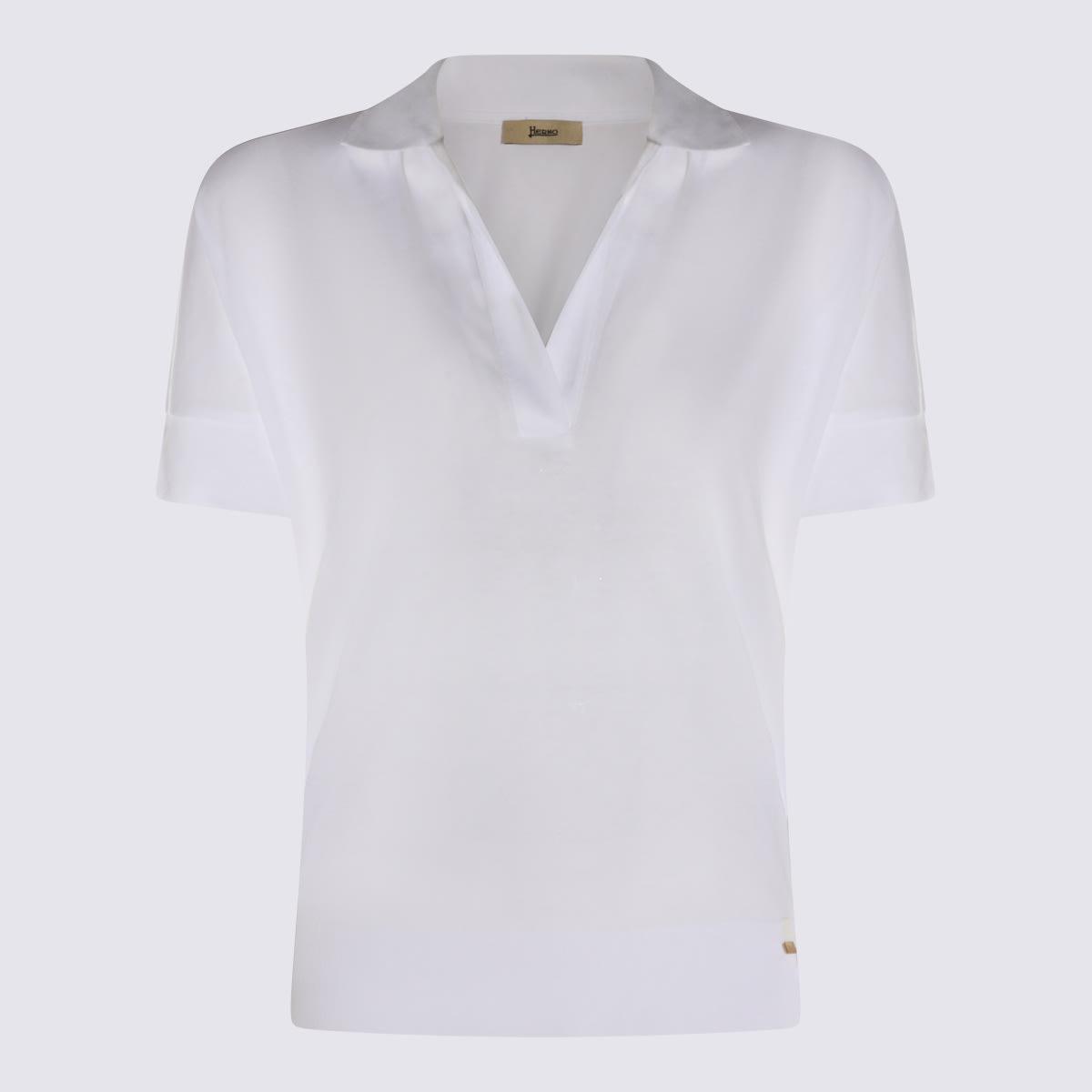 herno white polo shirt