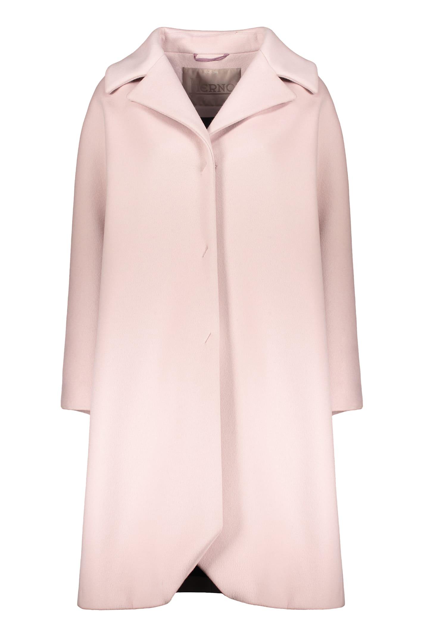 herno wool-cashmere blend coat