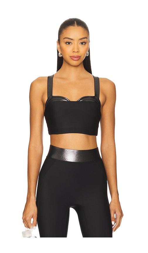 heroine sport lina sports bra in black.