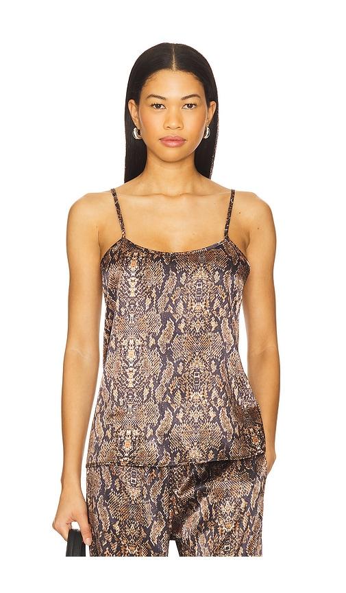 heroine sport satin cami in brown.