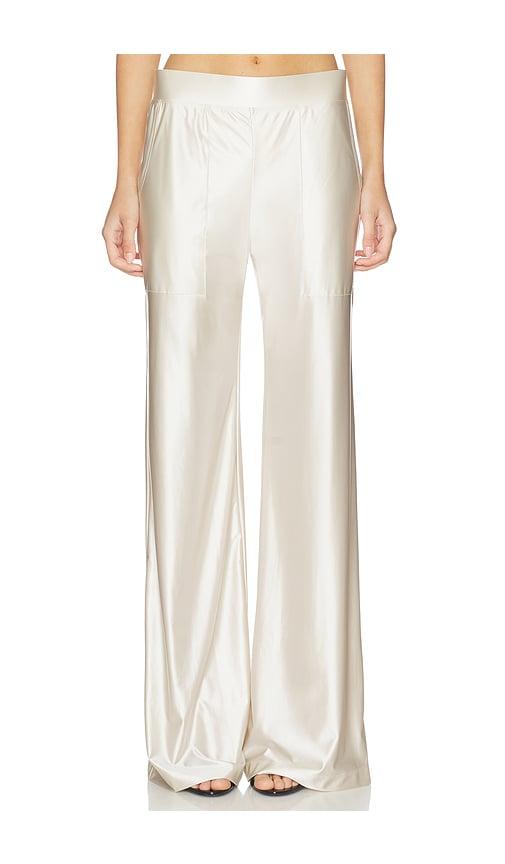 heroine sport thea pants in metallic silver.