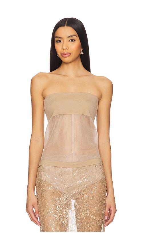 herskind bambi knit top in tan.