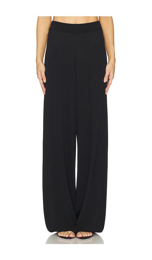herskind clark knit pants in black.