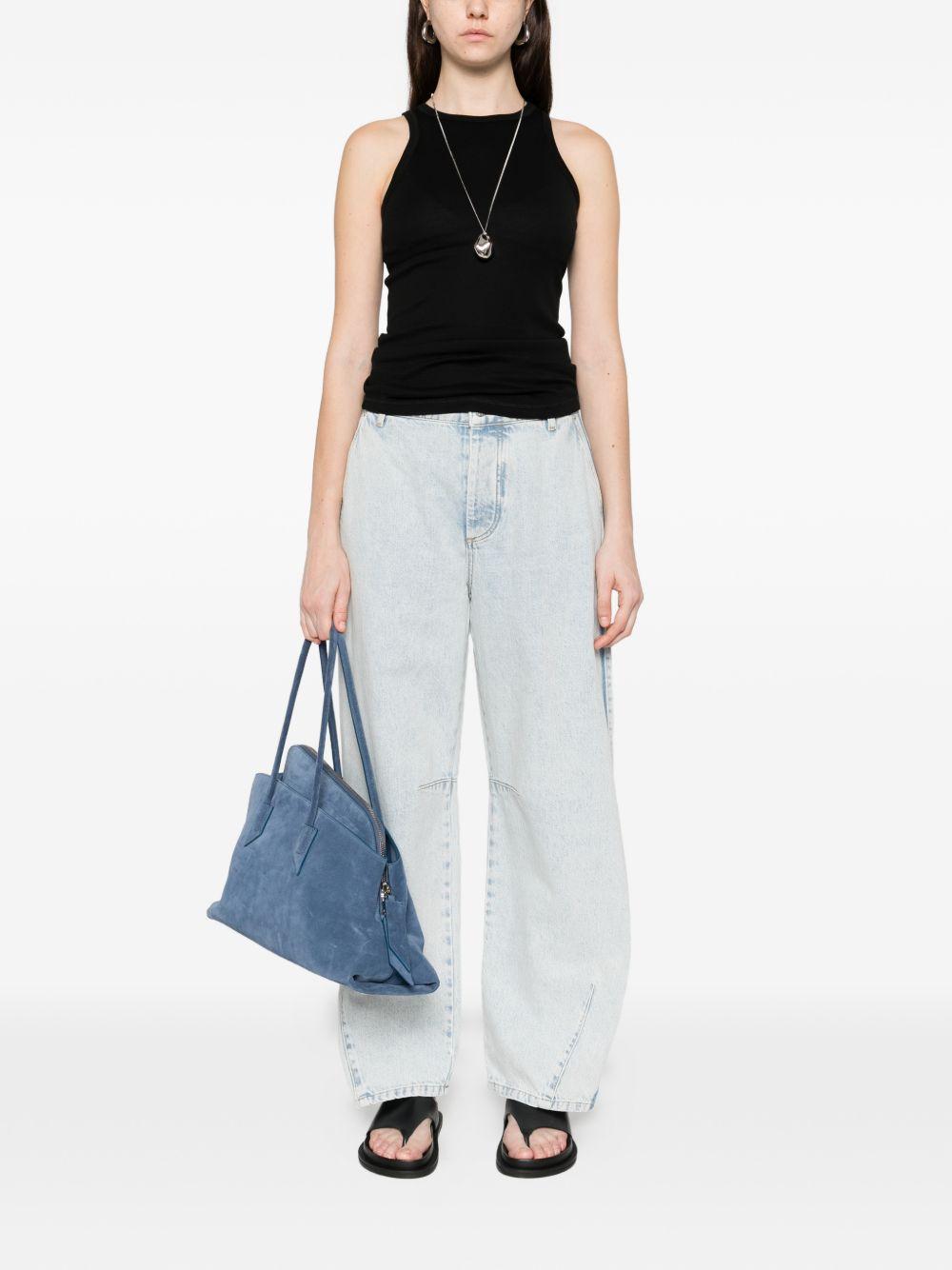 herskind top black organic cotton - women