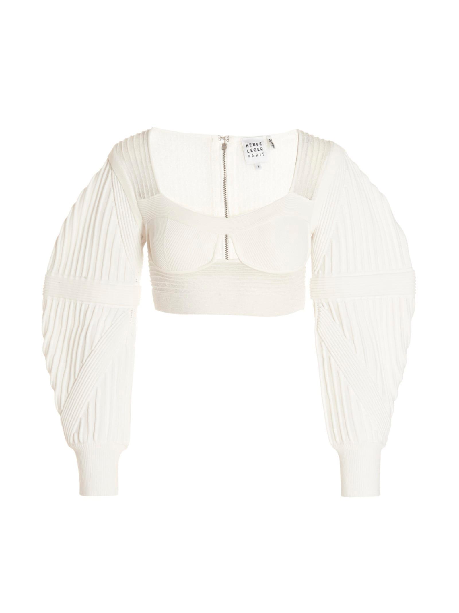 hervé léger knit bustier top