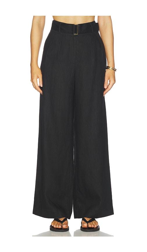 hevron alina pant in black.