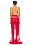 hi low halter dress