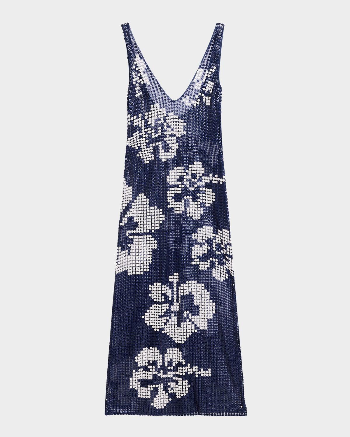 hibiscus button gown