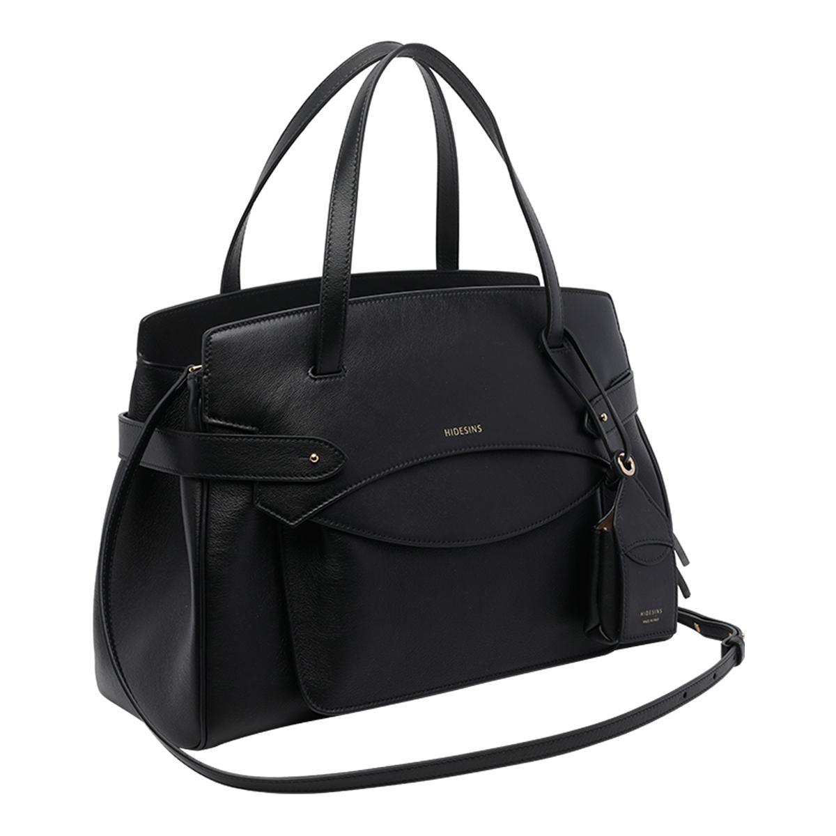 hidesins bags black calf leather - women