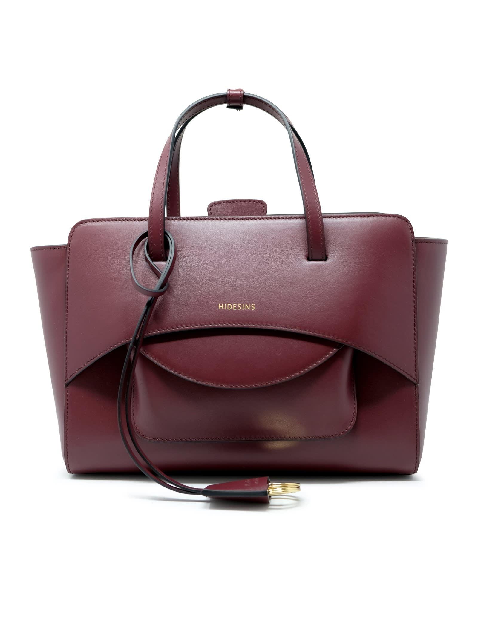 hidesins fl12tr6904 flap m premiere wine leather handbag