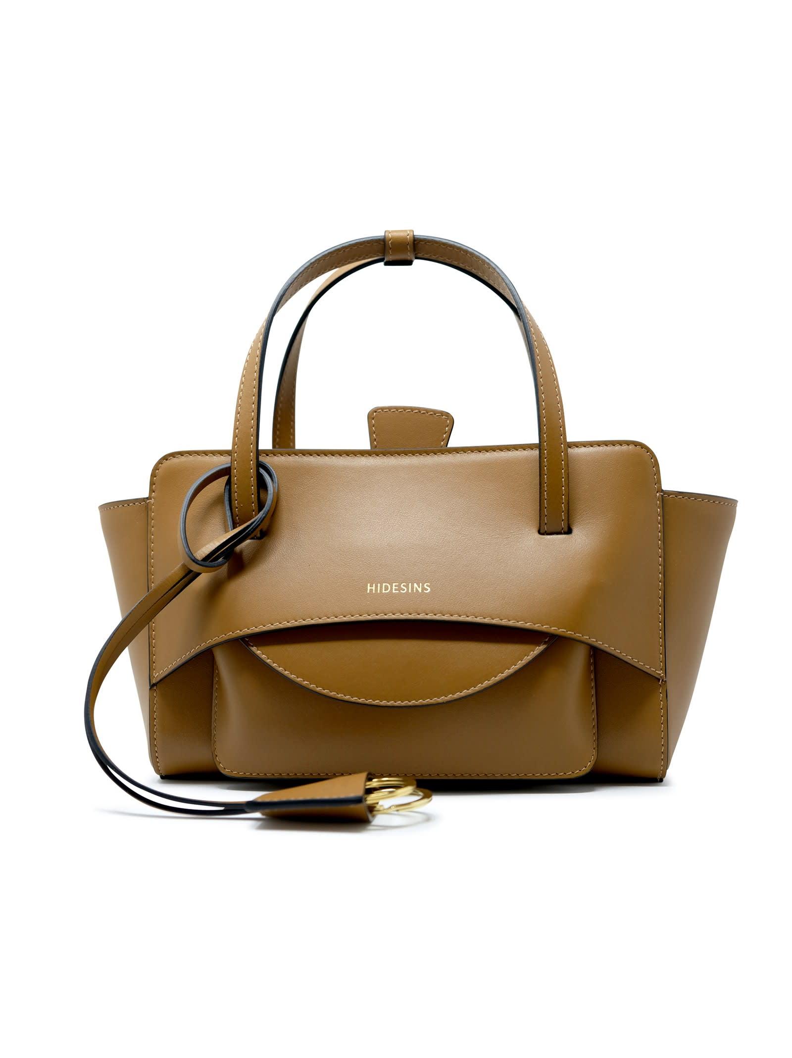 hidesins fl13tr23404 flap s caramel leather handbag