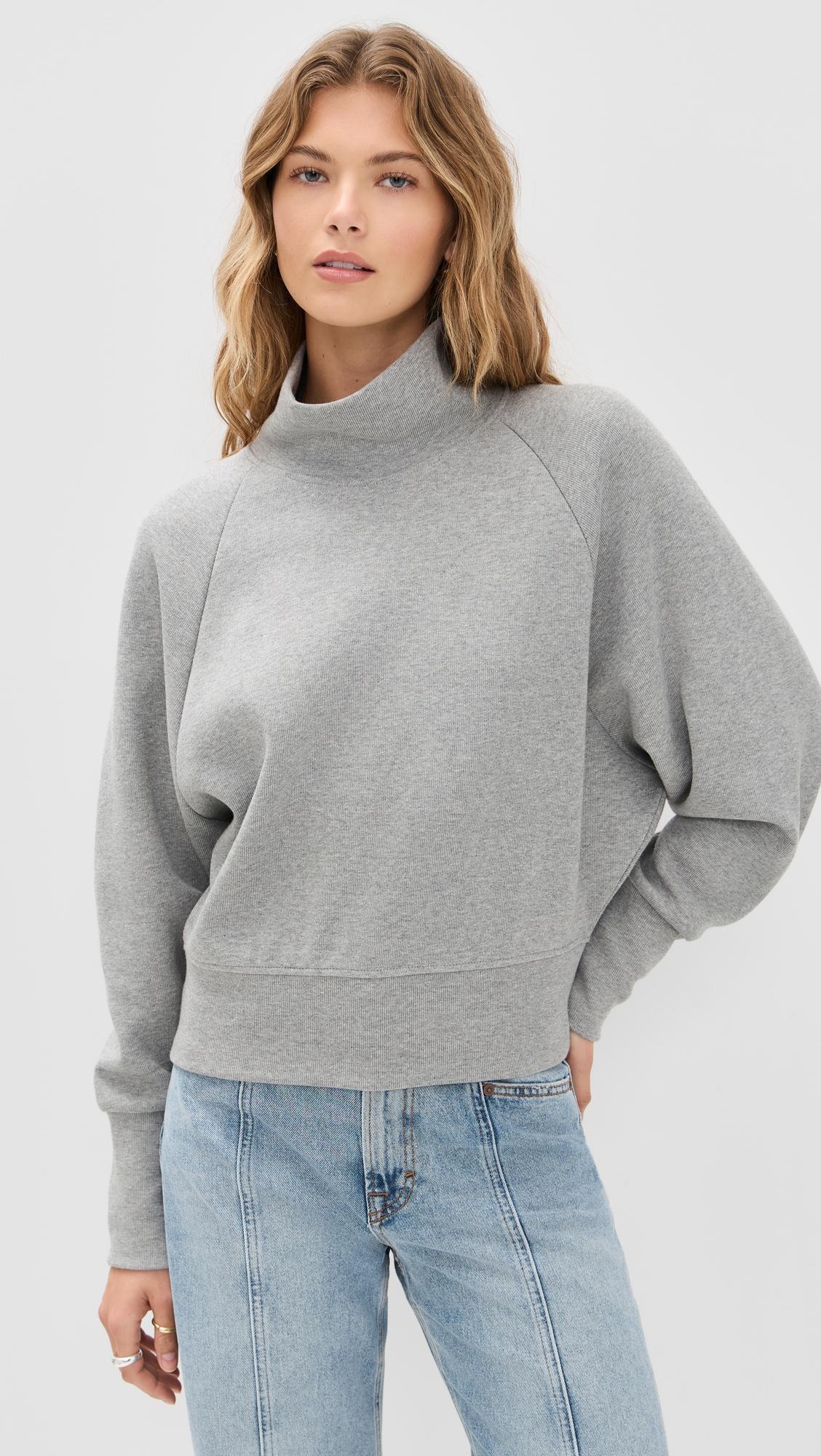 high neck sweatshirt