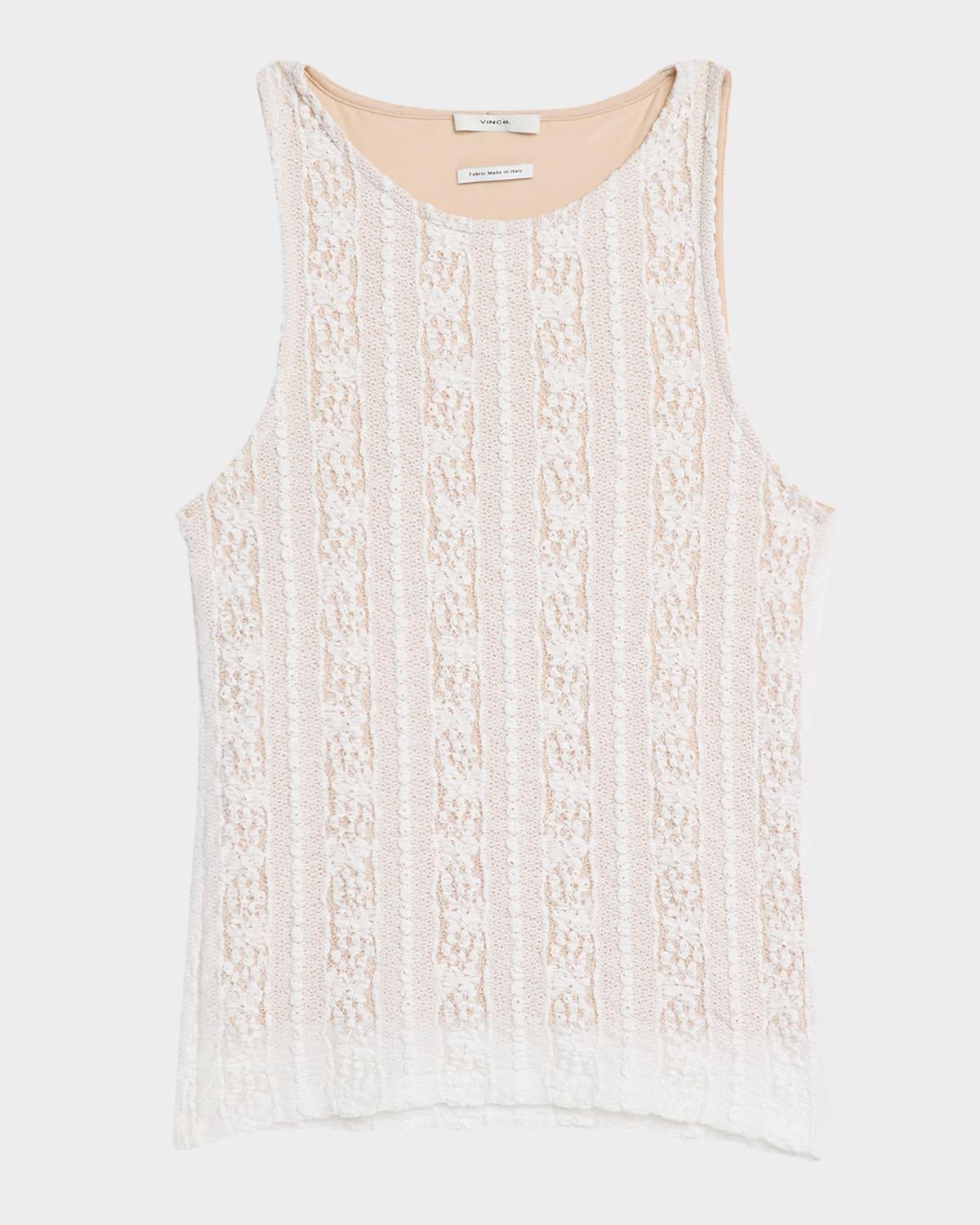 high-neck textured shell