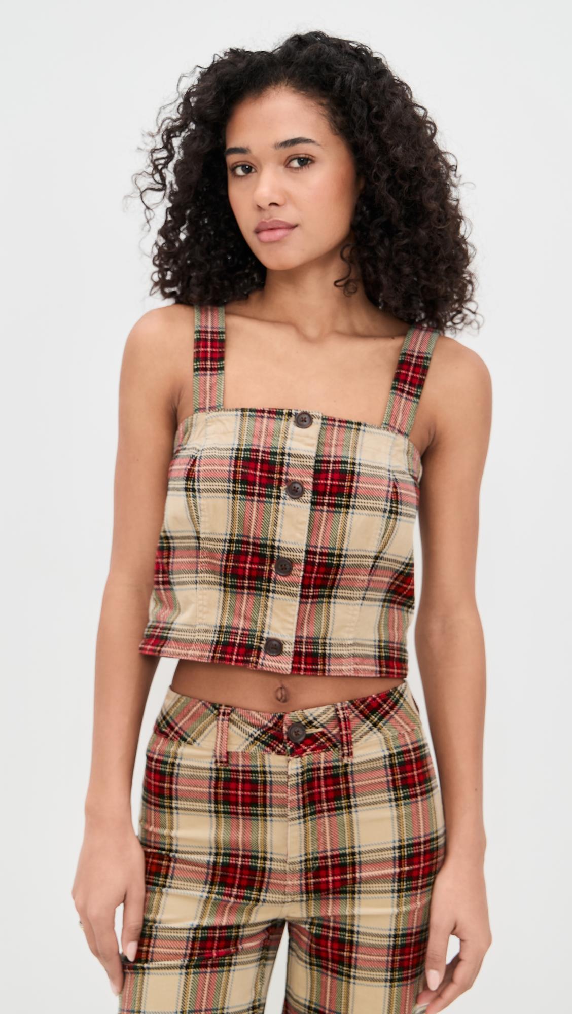 high ridge corduroy bustier