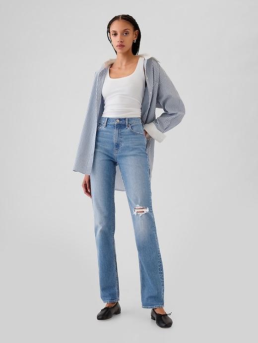 high rise ’90s slim straight jeans