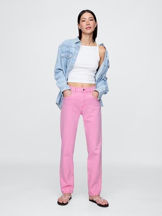 high rise ’90s slim straight jeans
