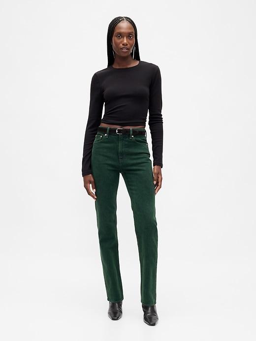 high rise ’90s slim straight jeans