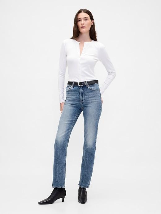 high rise ’90s slim straight jeans