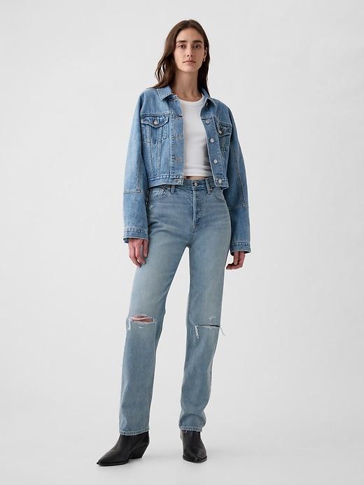 high rise ’90s slim straight jeans