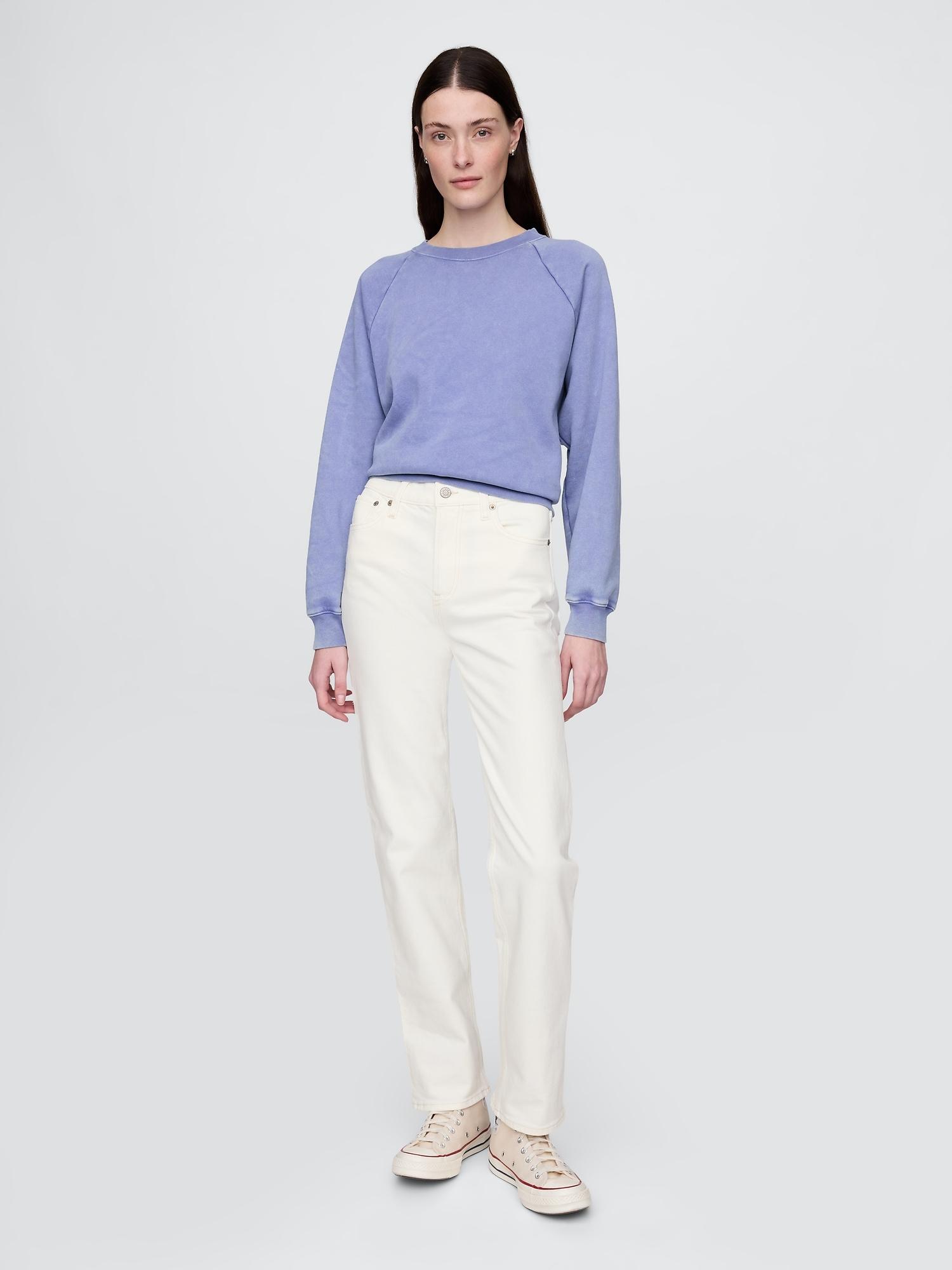 high rise ’90s straight jeans