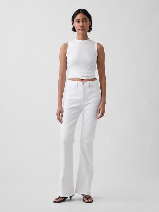 high rise '70s flare jeans