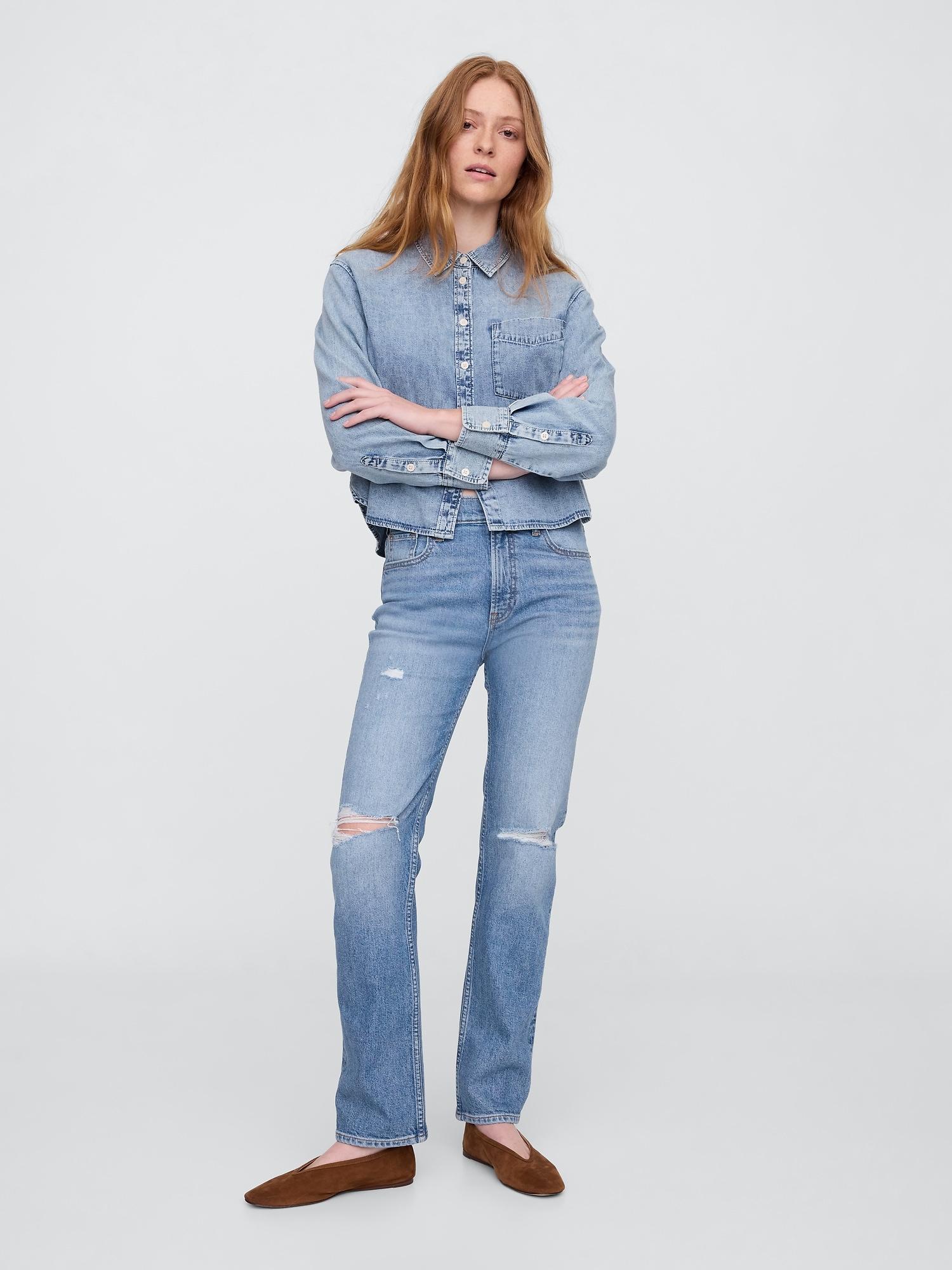 high rise '90s original straight jeans