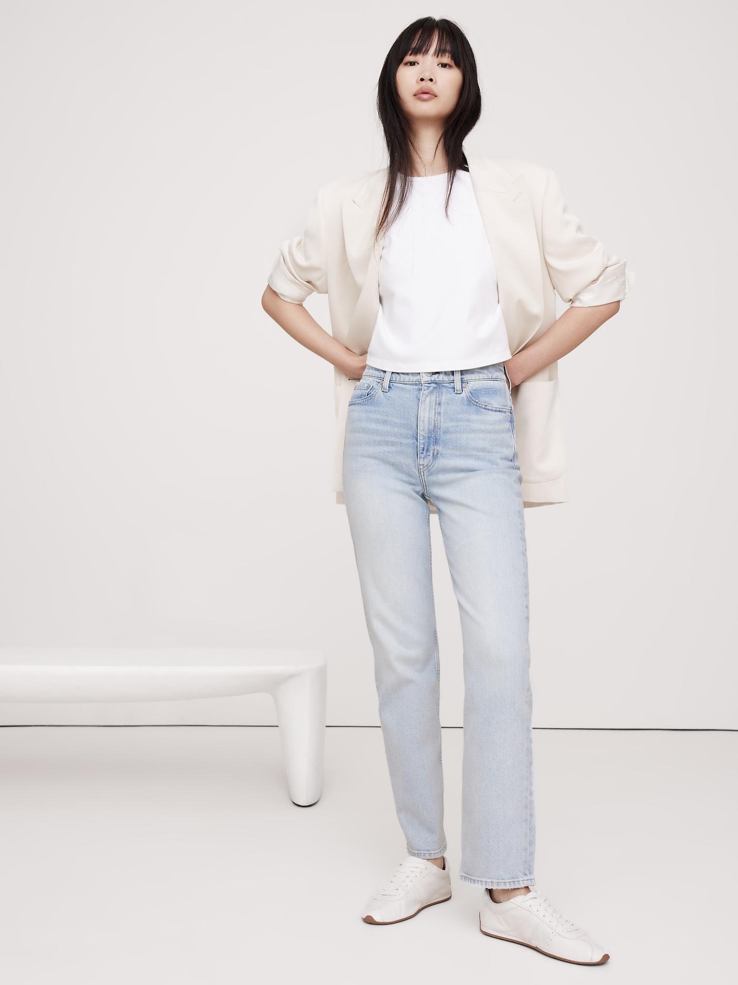 high-rise 90s straight jean