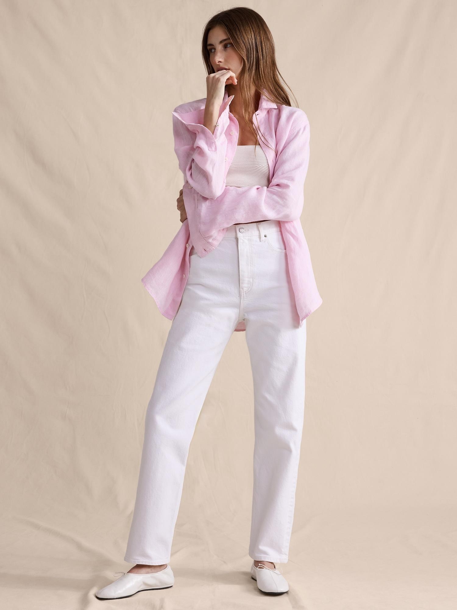 high-rise 90s straight jean