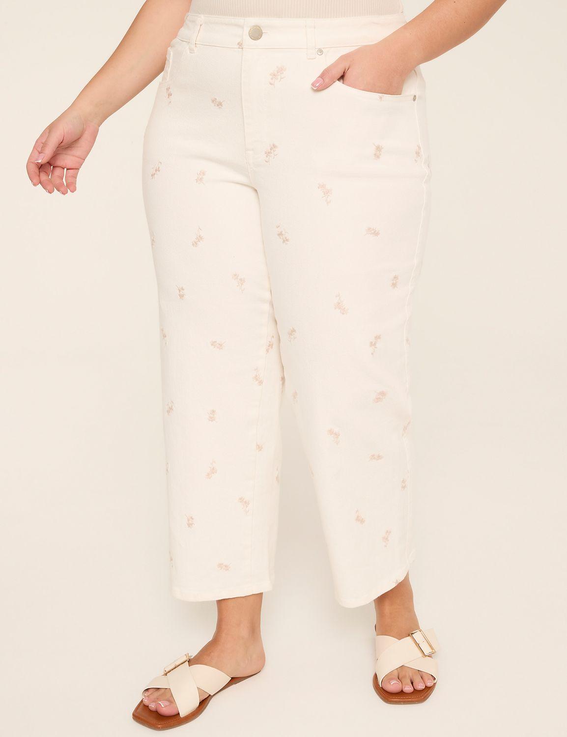 high-rise ankle embroidered jean
