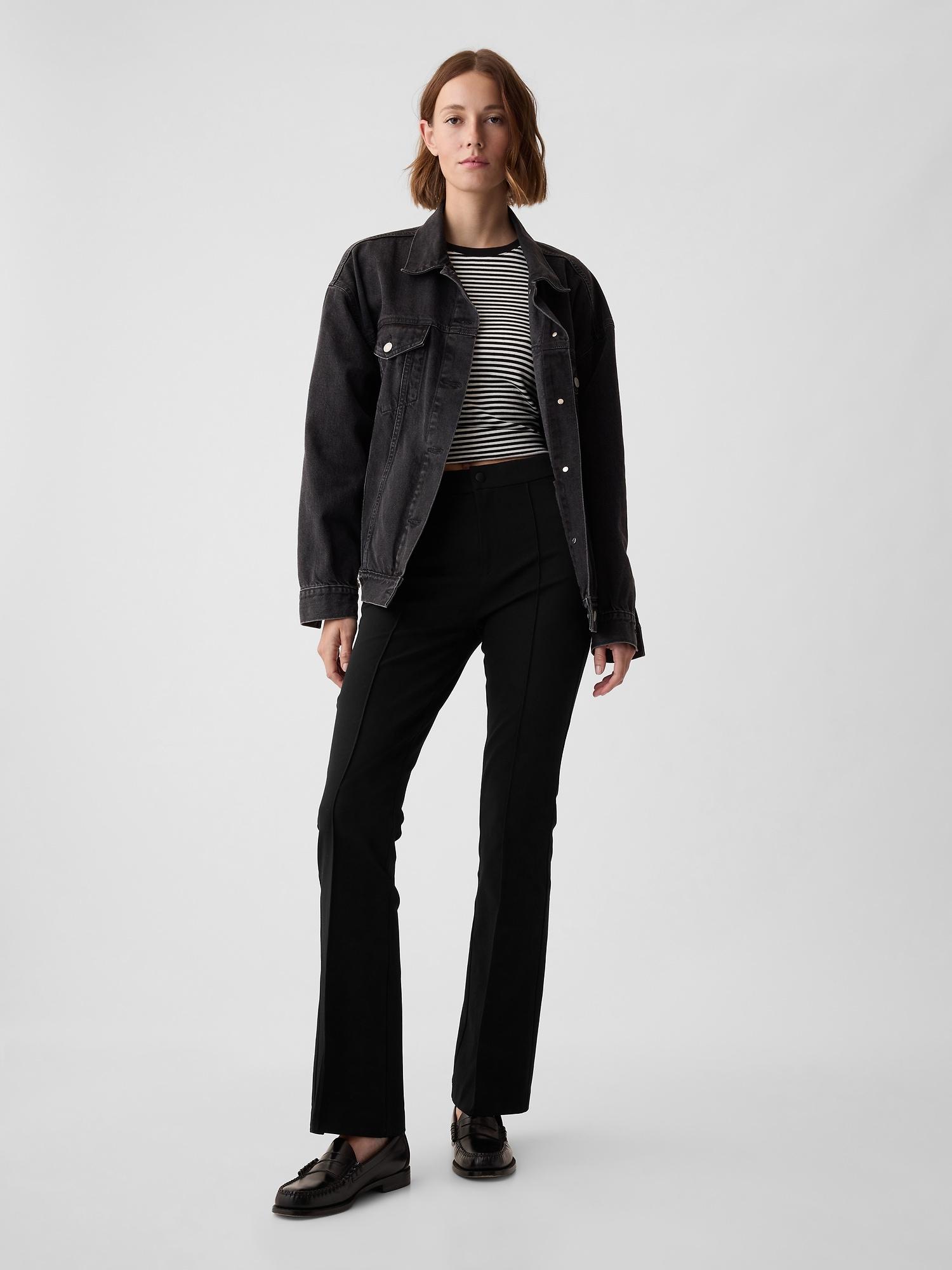 high rise bistretch flare pants