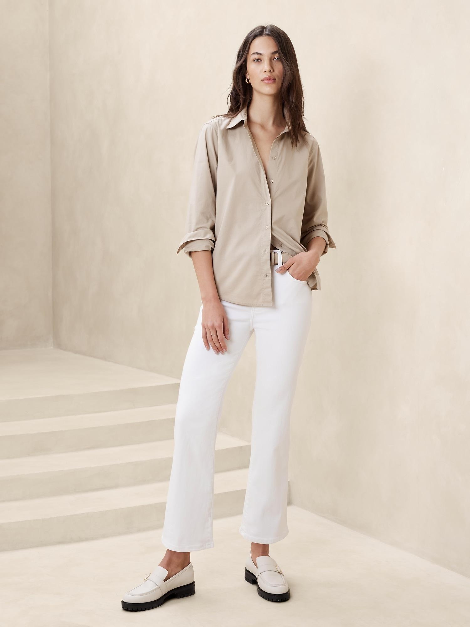 high-rise bootcut cropped jean