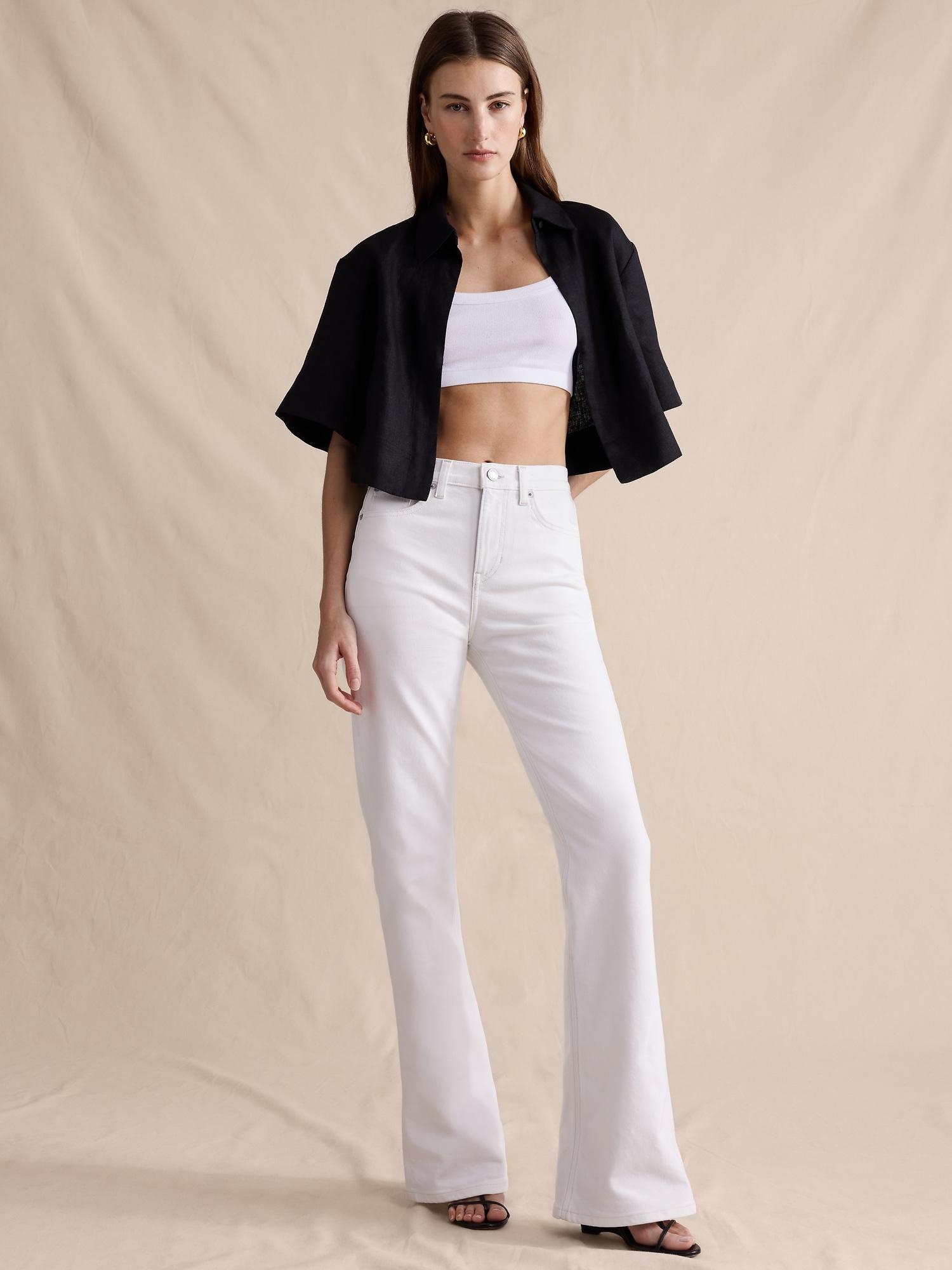 high-rise bootcut jean