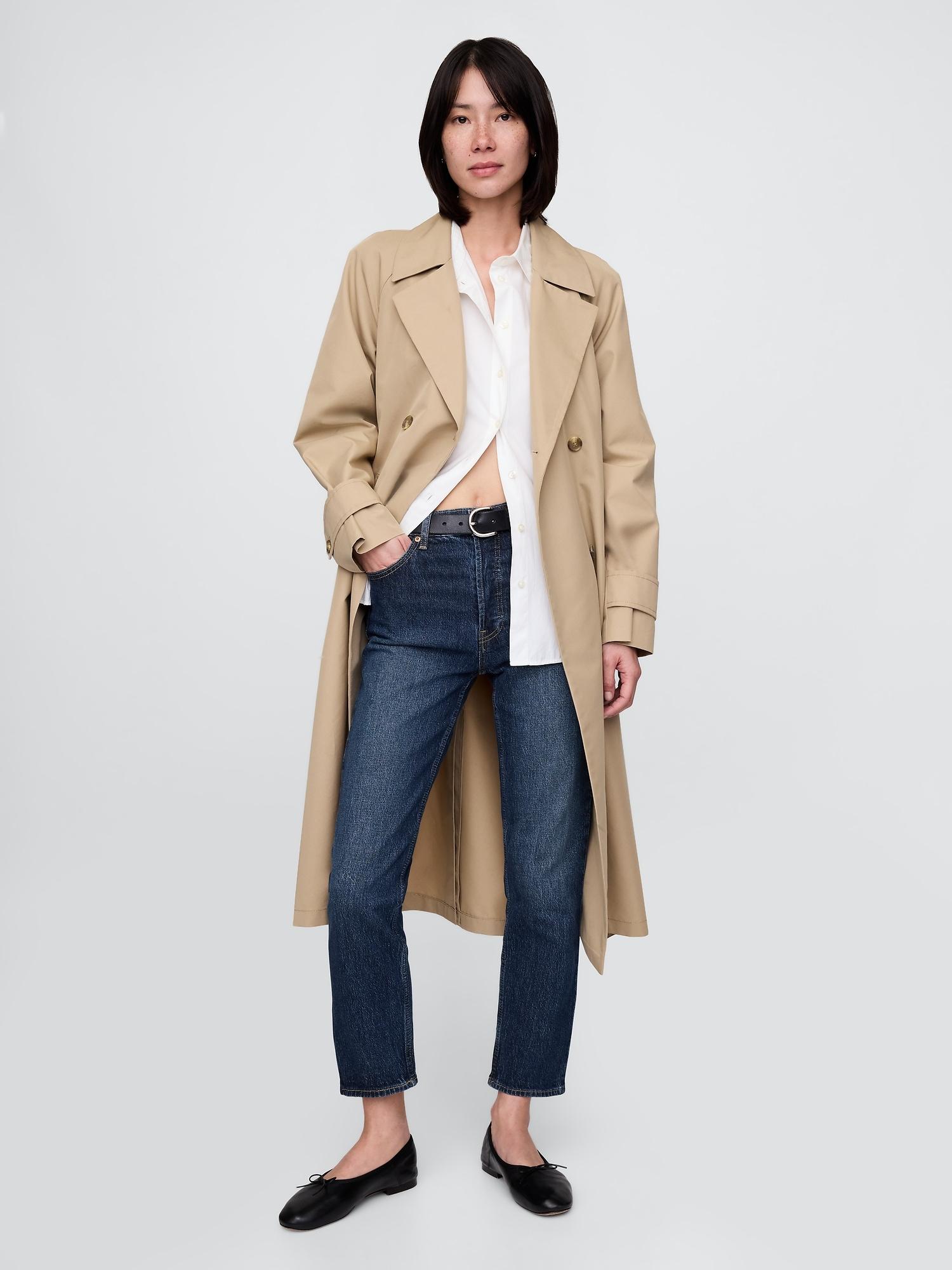 high rise cheeky straight jeans