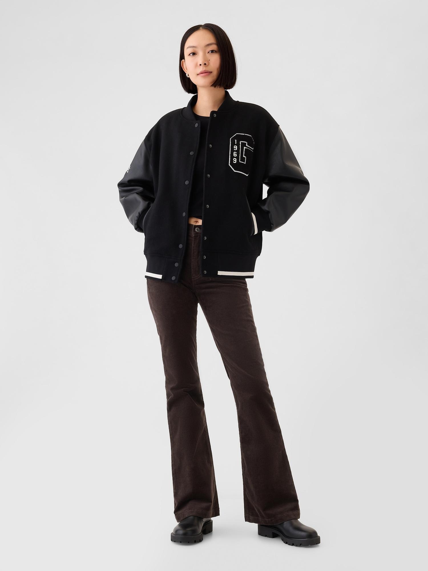 high rise corduroy '70s flare pants