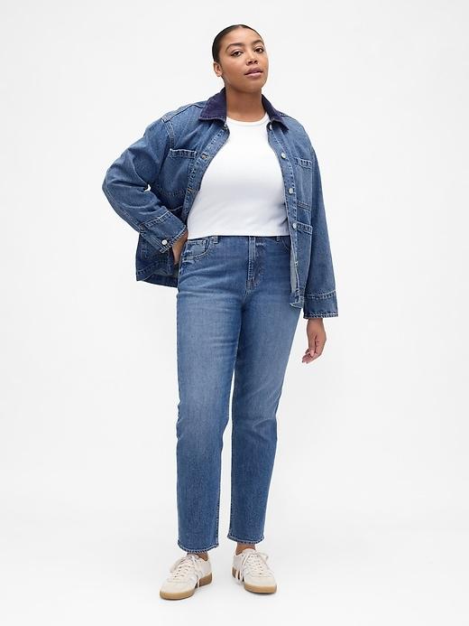 high rise curvy '90s original straight jeans