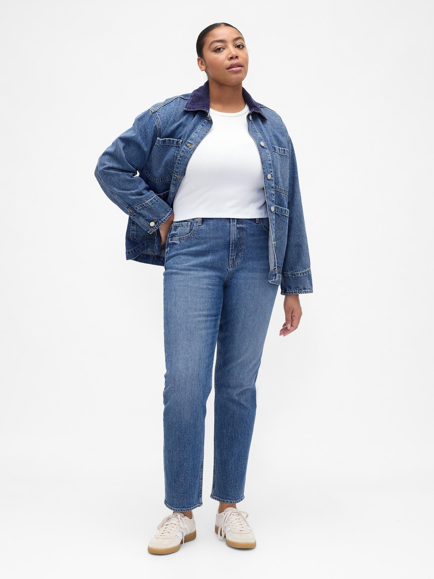 high rise curvy '90s original straight jeans