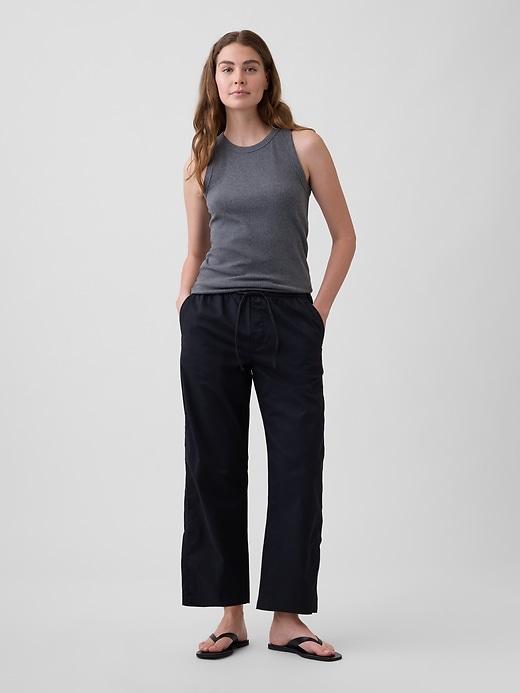 high rise easy barrel khakis