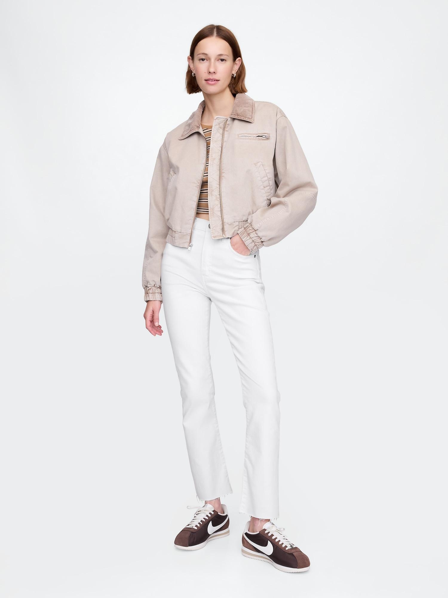 high rise kick flare jeans