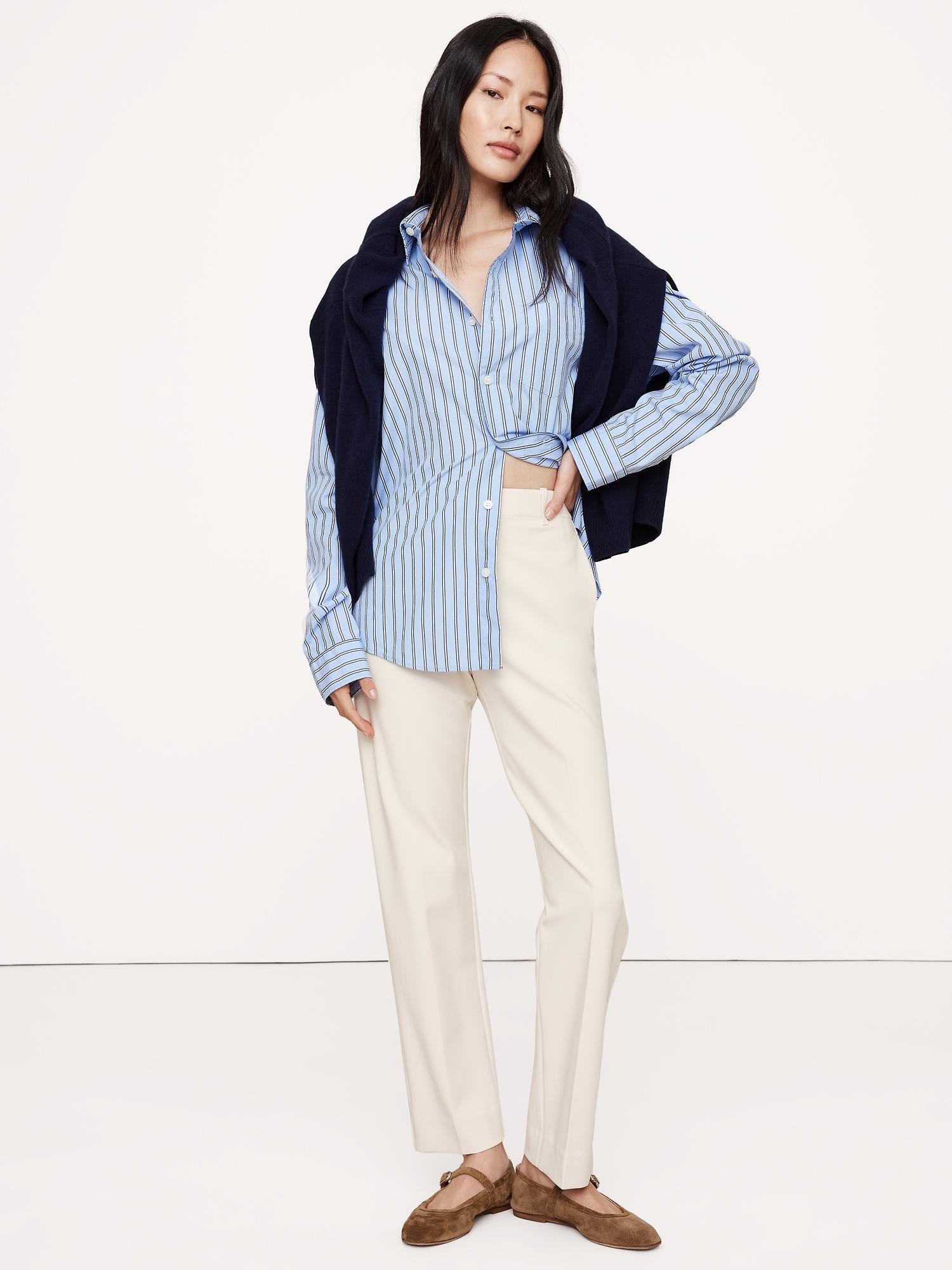 high-rise modern slim refined ankle pant