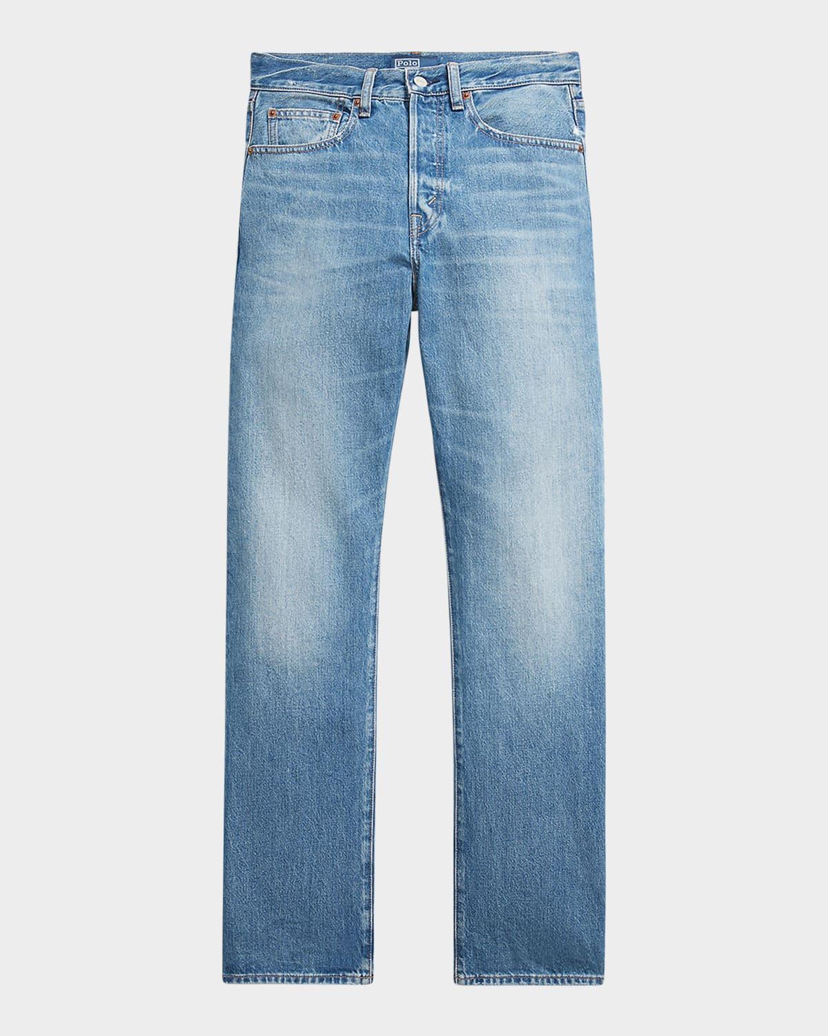 high-rise relaxed straight jeans