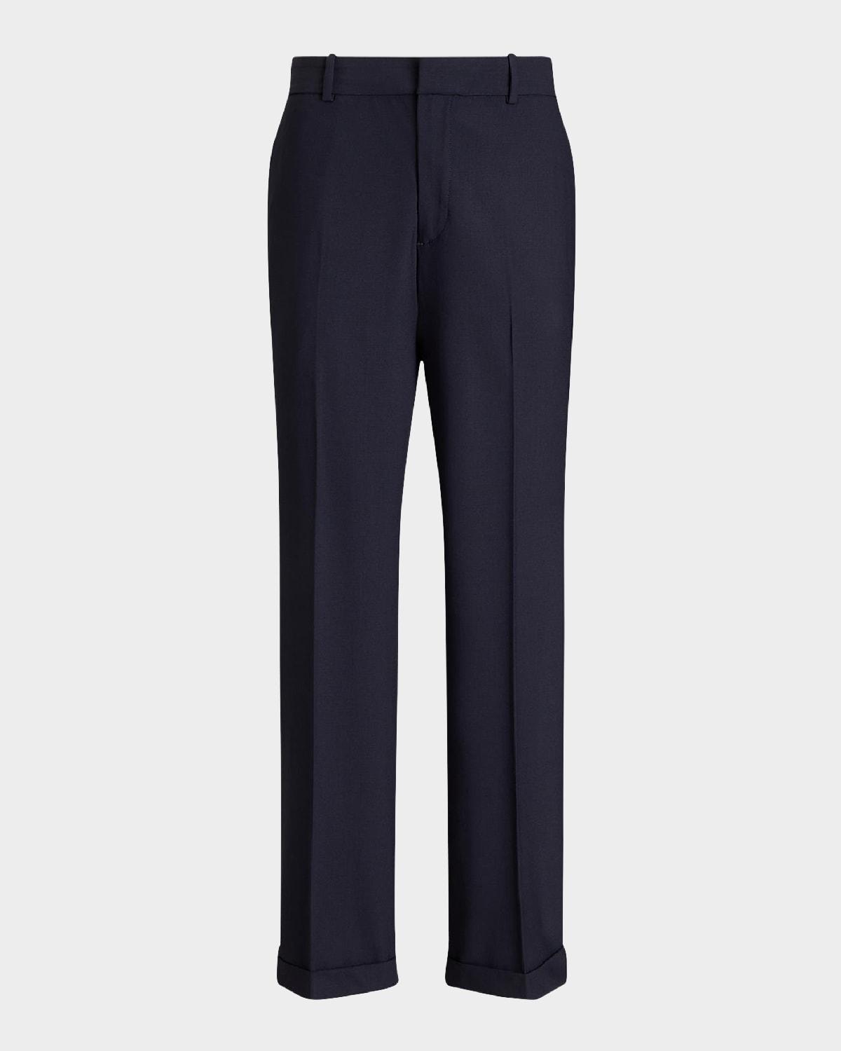 high-rise relaxed straight pants