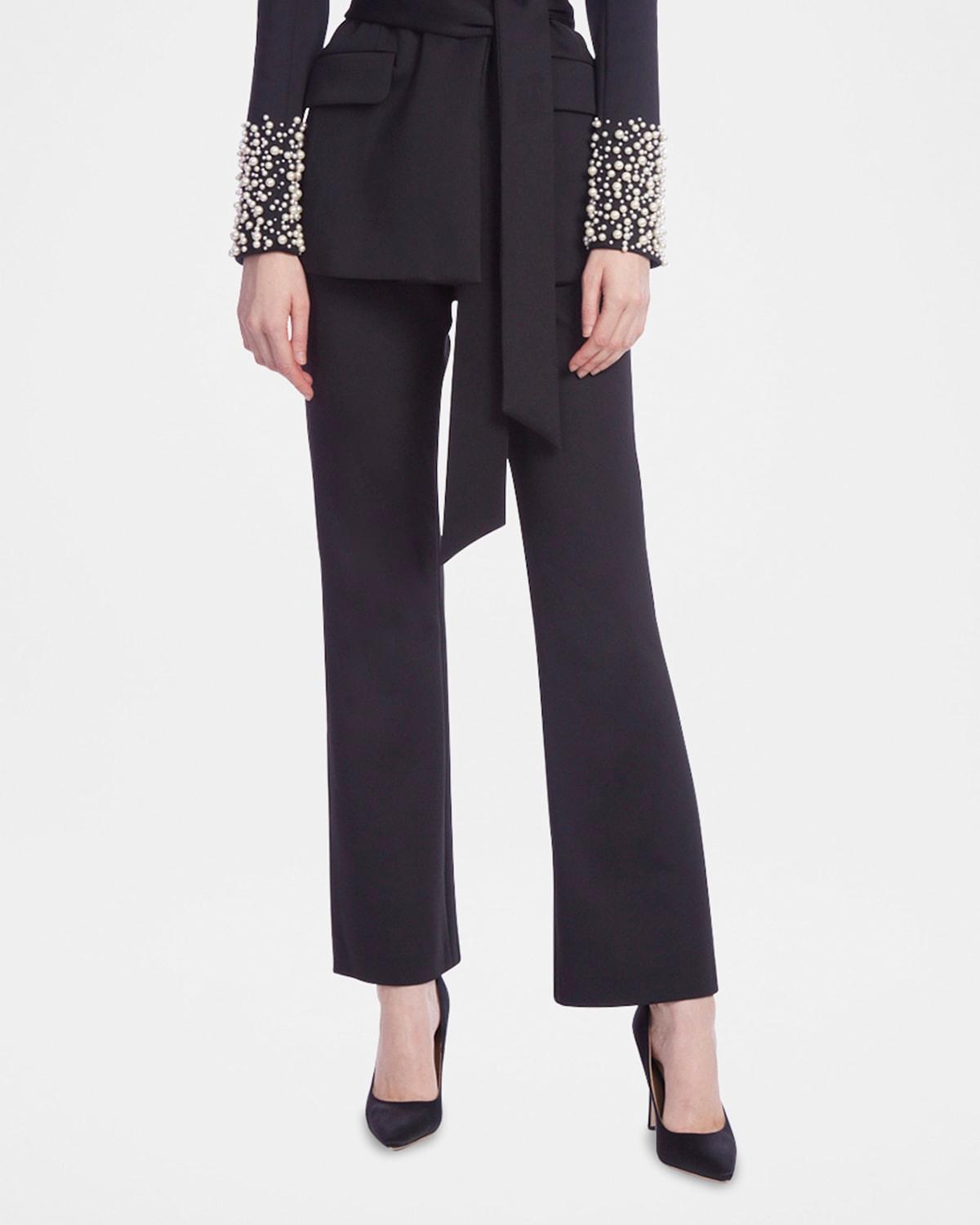 high-rise scuba pants