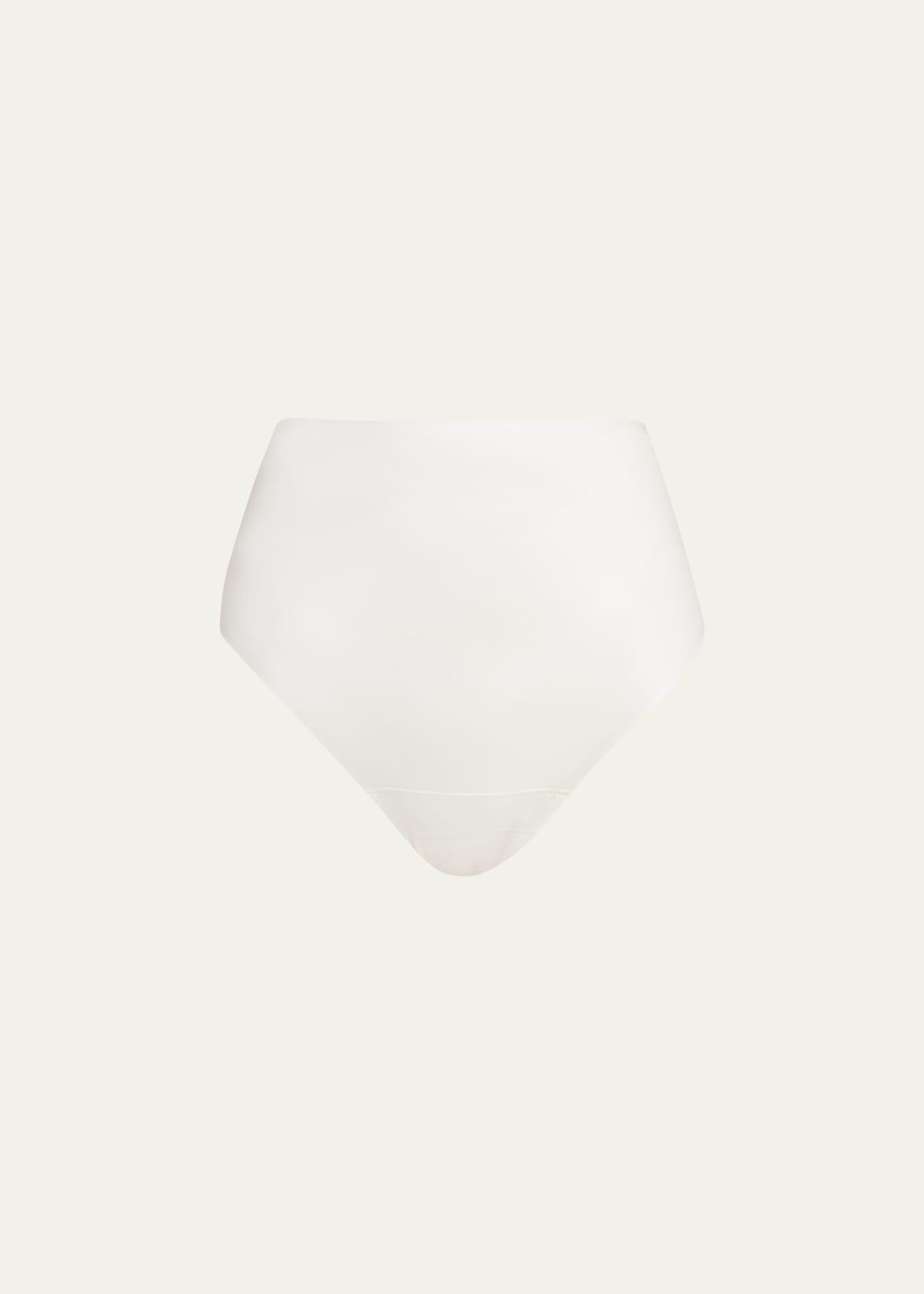 high-rise shaping satin thong