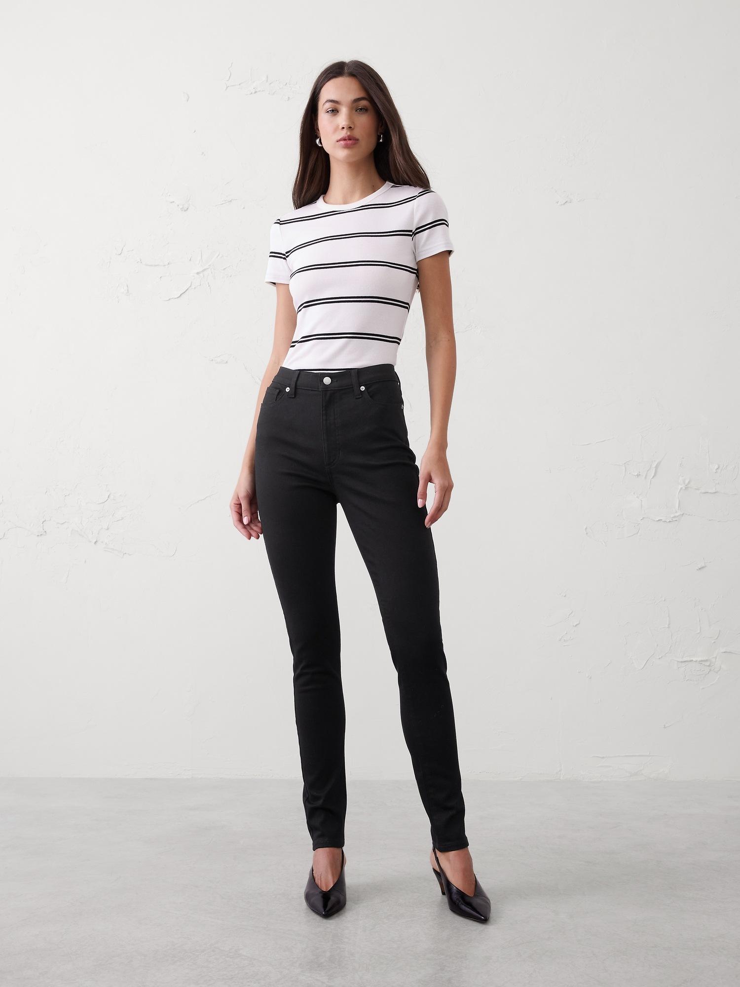 high-rise skinny jean