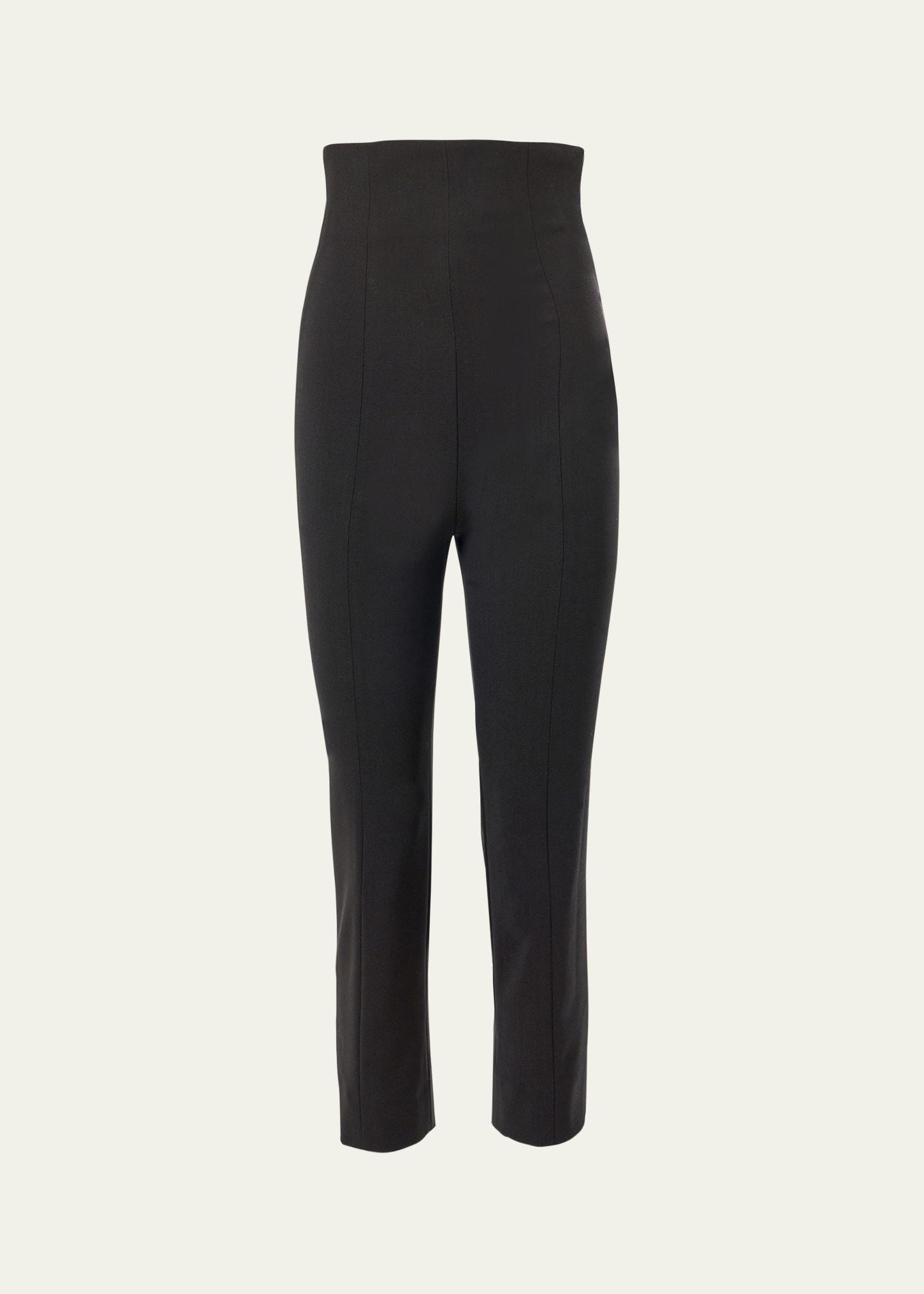 high-rise skinny-leg capri pants