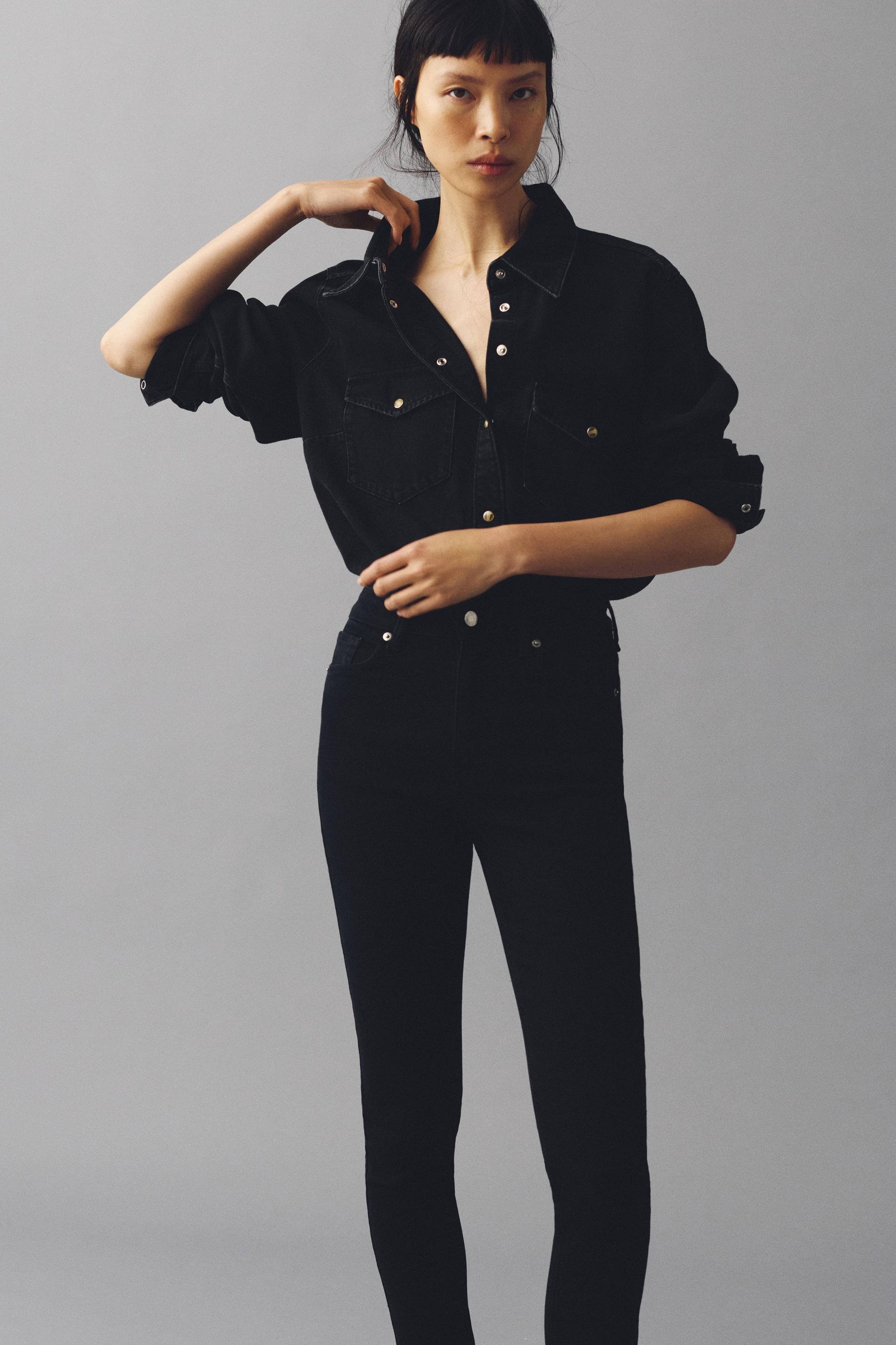 high rise skinny leg jeans