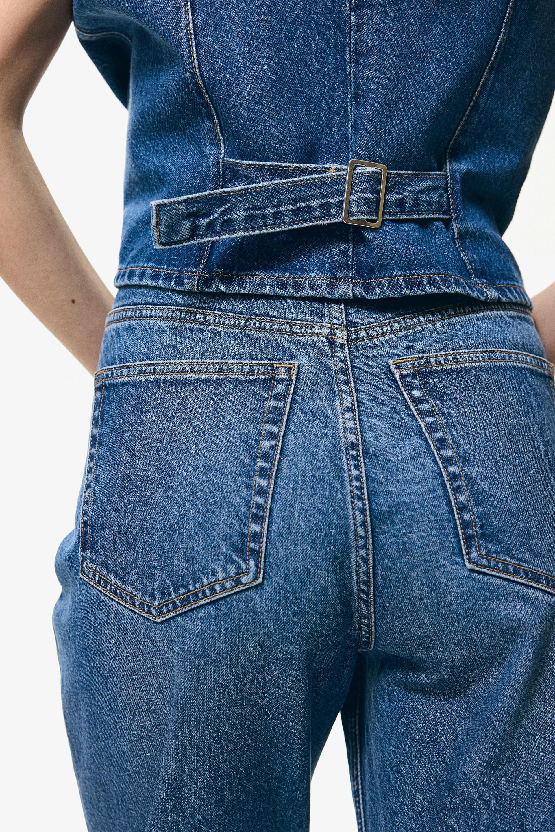 high rise slim leg mom jeans