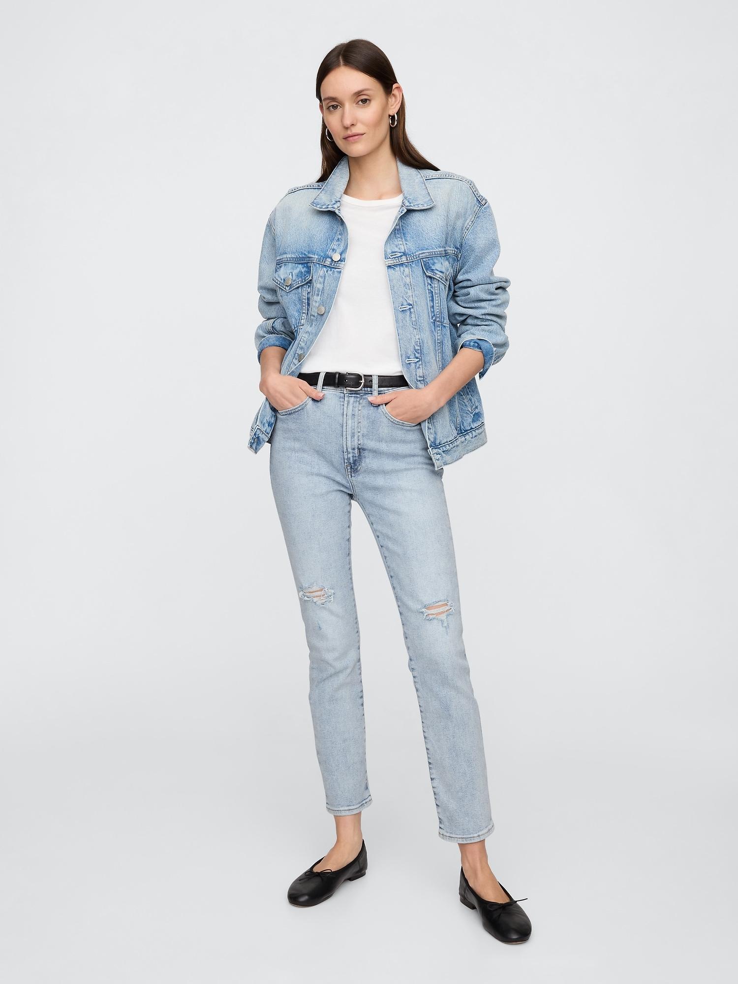 high rise soft vintage slim jeans