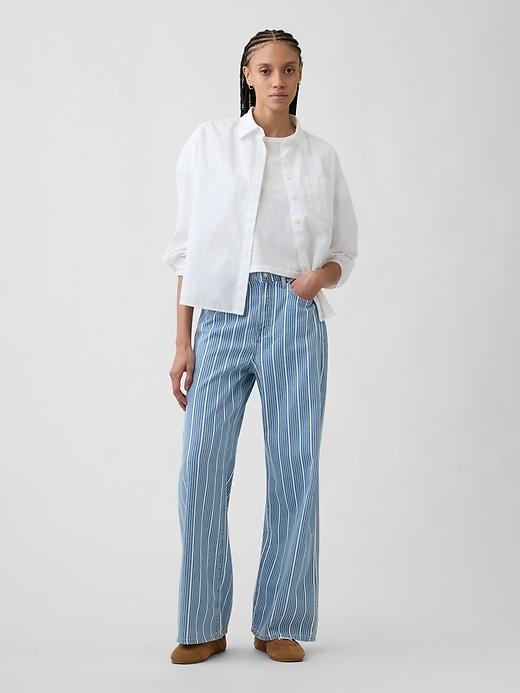 high rise soft wide-leg jeans