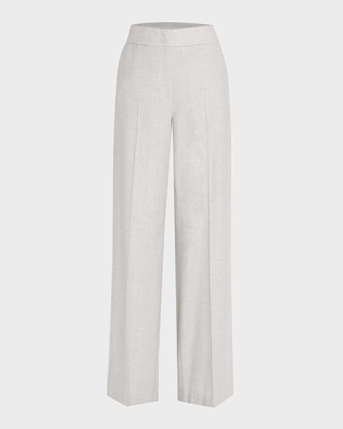 high-rise straight-leg pants